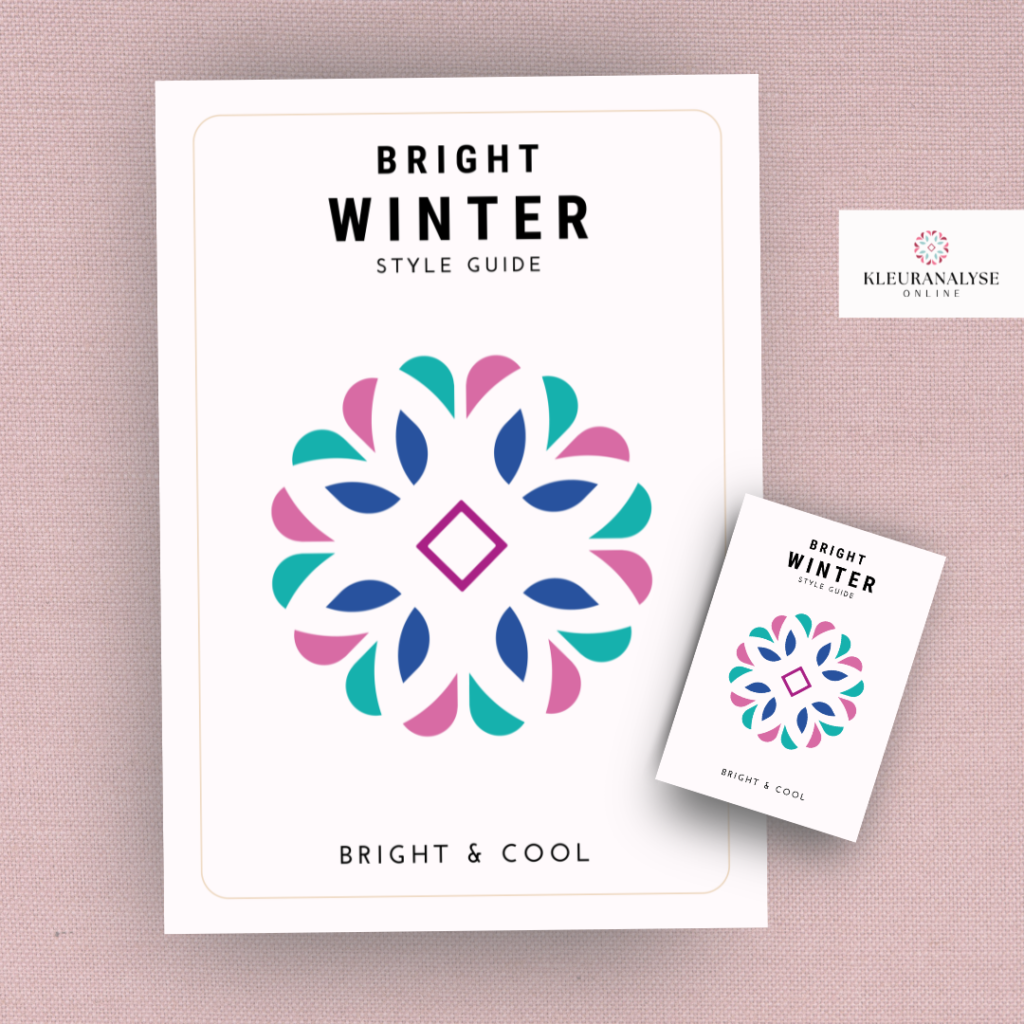 Bright Winter gids en pocket guide met kleuradvies en kledingadvies voor een helder en contrastrijk wintertype