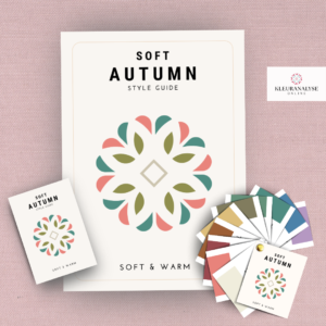 Soft Autumn kleurpakket met kleurenwaaier, style guide en pocket guide voor een warm en gedempt herfsttype