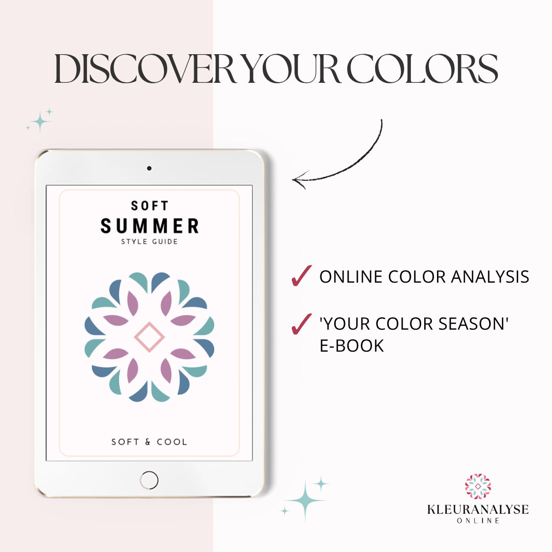 The Discover Your Colors package includes a personal color analysis and an e-book style guide. It contains fashion and make-up advice.