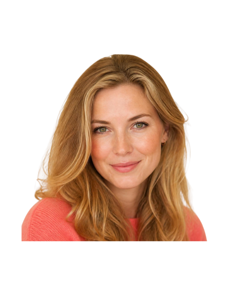 Woman with True Spring coloring in warm, fresh spring colors